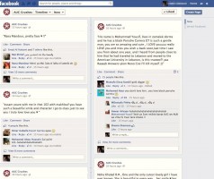 A screen shot of anonymous posts and the comments they received on AUC Crushes