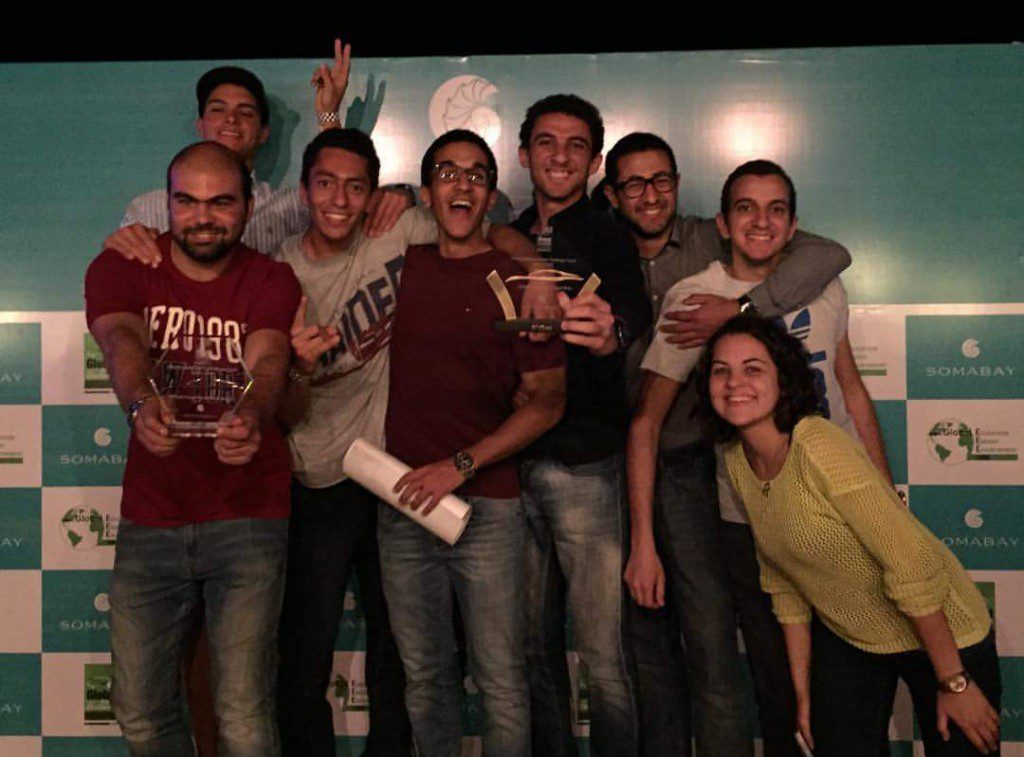 The AUC MENG team celebrate their victory in Soma Bay [Courtesy: AUC MENG]