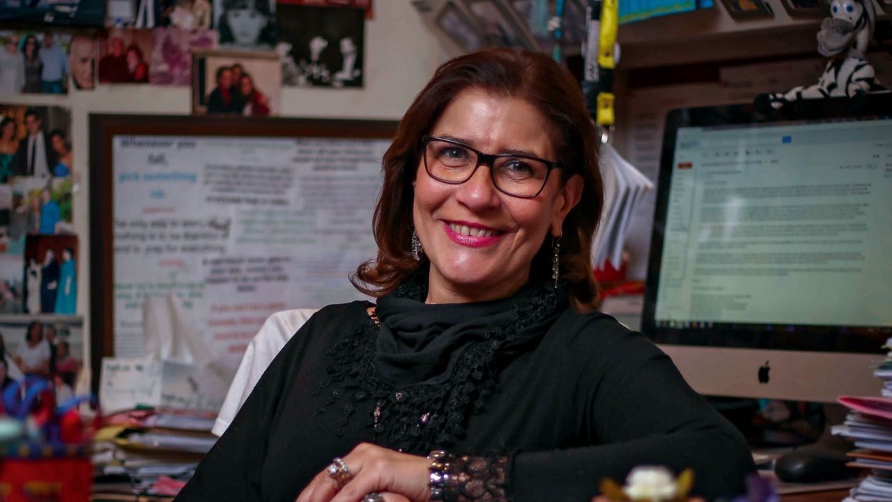 Veteran JRMC Professor Mervat Abou Oaf Bids AUC Goodbye